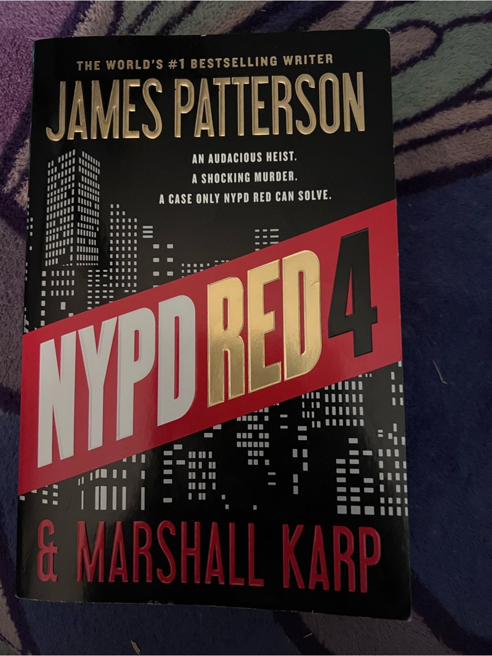 James Patterson NYPD Red 4 paperback - Black & Red Cover